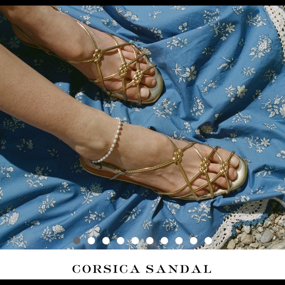 ISO Doen Corsica sandal in brass size 36